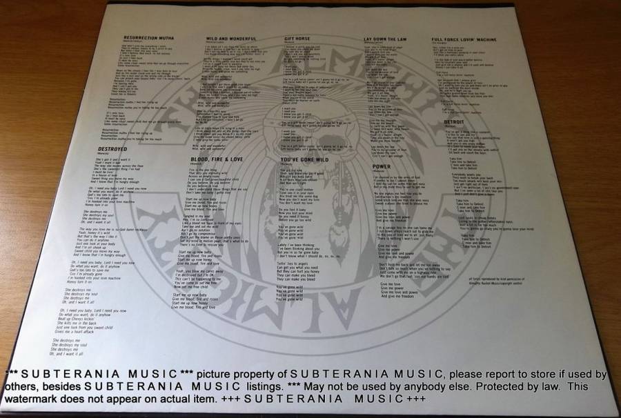 THE ALMIGHTY  Blood, Fire and Love  Vinyl LP