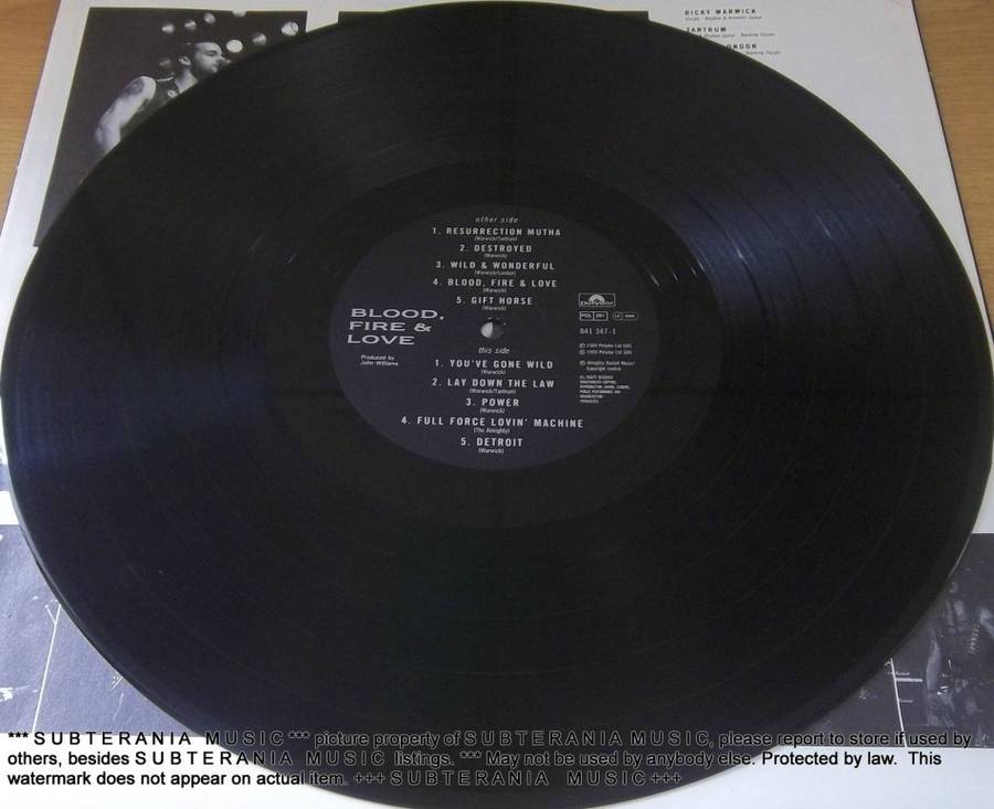 THE ALMIGHTY  Blood, Fire and Love  Vinyl LP