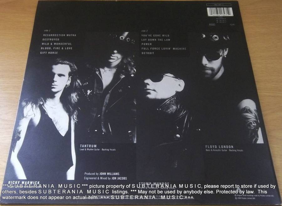 THE ALMIGHTY  Blood, Fire and Love  Vinyl LP