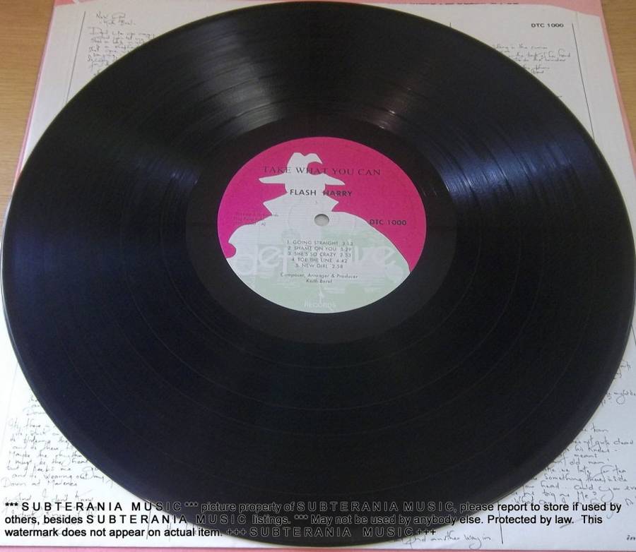 FLASH HARRY Take What You Can Vinyl LP