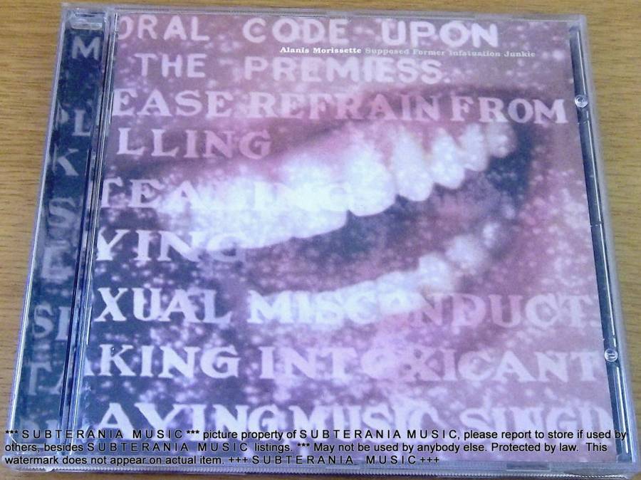 ALANIS MORRISSETTE Supposed Former Infatuation Junkie   SHELF G BOX 11