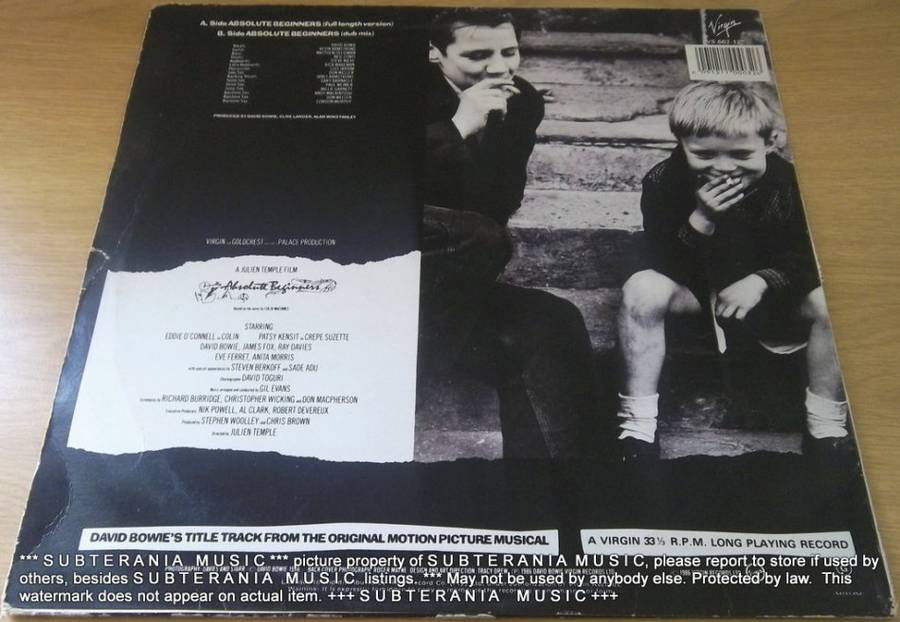 DAVID BOWIE Absolute Beginners Vinyl LP