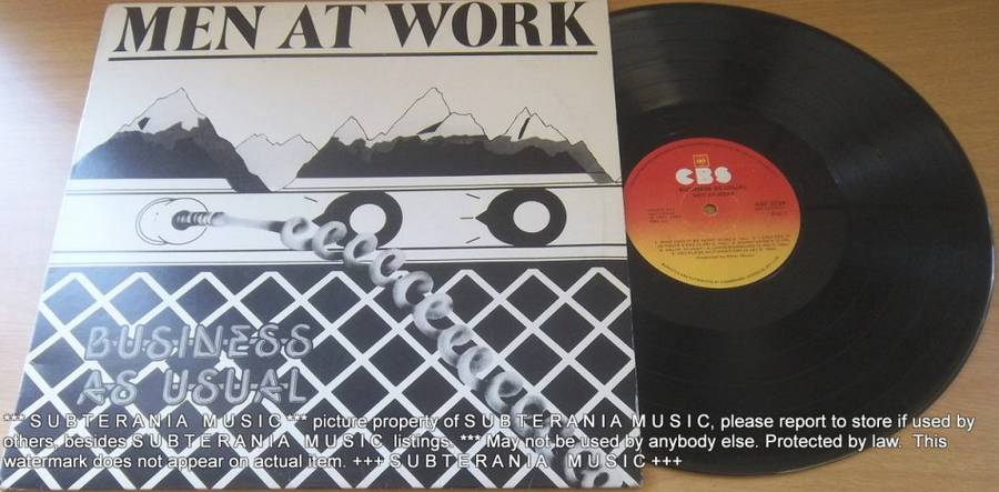 MEN AT WORK Business as Usual  Vinyl Record