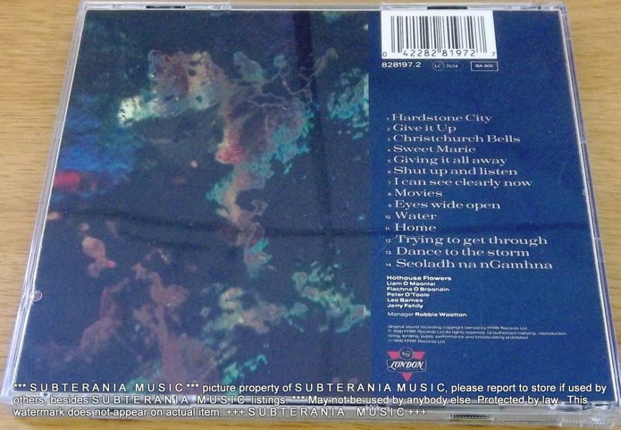 THE HOTHOUSE FLOWERS Home  [Shelf G Box 17]