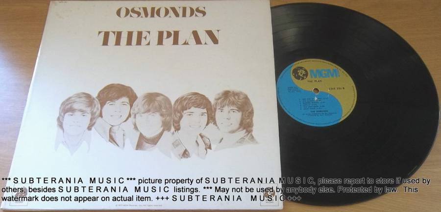 THE OSMONDS The Plan vinyl LP