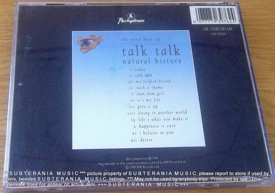 TALK TALK Natural History CD