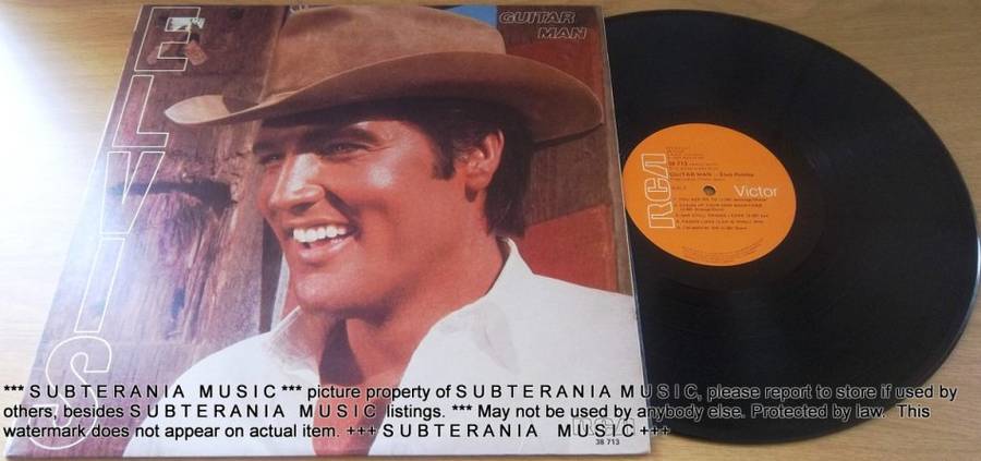 ELVIS PRESLEY Guitar Man LP Vinyl Record