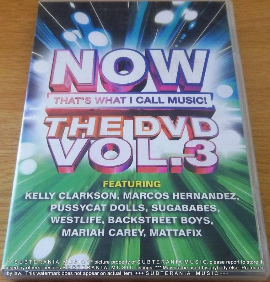 NOW THAT'S WHAT I CALL MUSIC THE DVD VOL. 3