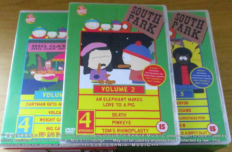 SOUTH PARK Complete Series 1 DVD Box set [BB TOP SHELF]