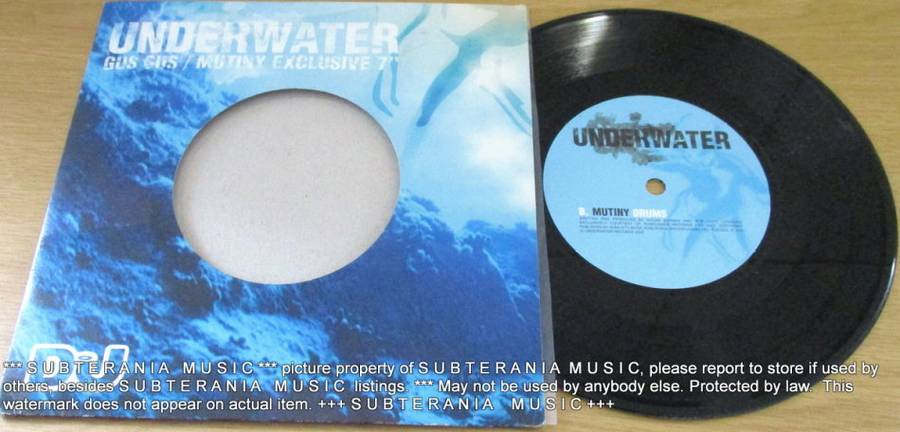 GUS GUS/ MUTINY Gus Gus / Mutiny 7` Exclusive 7` Single  BLACK vinyl IMPORT