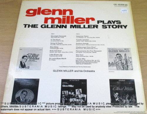 GLENN MILLER Plays the Glenn Miller Story VINYL RECORD