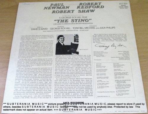 THE STING  O,S,T,. VINYL RECORD
