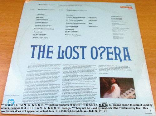 KIMERA The Lost Opera VINYL RECORD