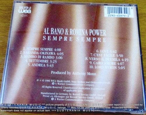 AL BANO + ROMINA POWER Sempre Sempre  [Shelf G Box 23]