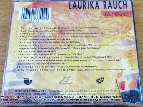 LAURIKA RAUCH  Hot Gates CD [Shelf G box 6]