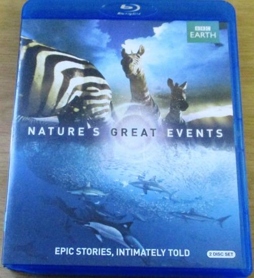 NATURE'S GREAT EVENTS  BLU RAY