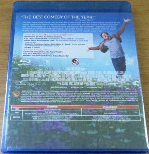 YES MAN Jim Carrey BLU RAY