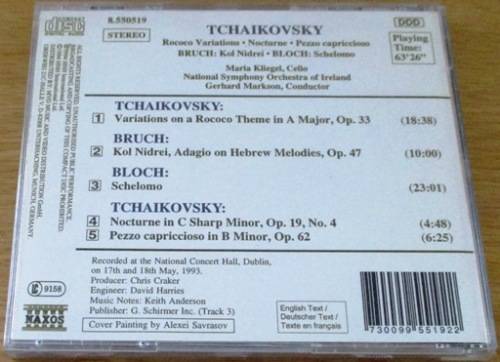 TCHAIKOVSKY Variations on a Rococo Theme  [Classical Box 3]