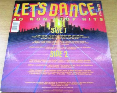 LET'S DANCE One 40 Non Stop Hits Lazer VINYL Record