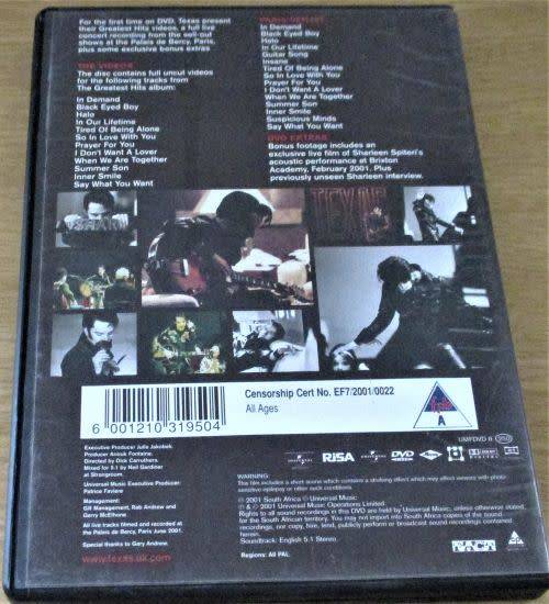 TEXAS Paris + Greatest Hits Videos DVD