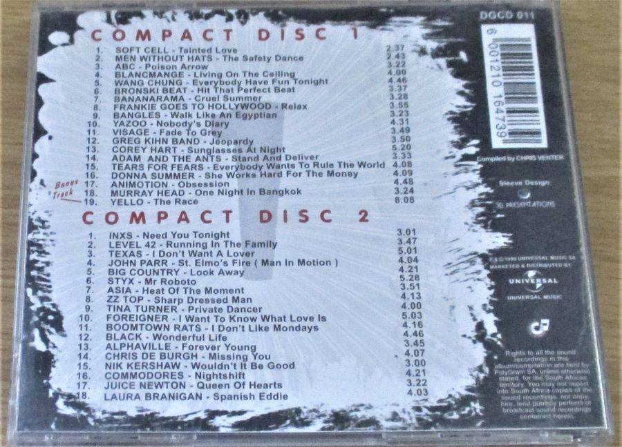 VARIOUS The No.1 80's Collection 2xCD    [Shelf Z Box 10]