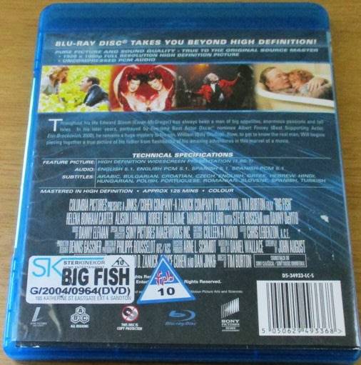 BIG FISH Ewan McGregor Blu Ray