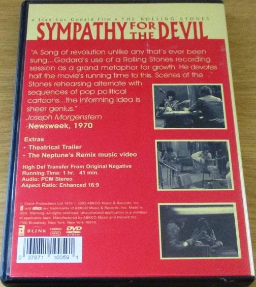 THE ROLLING STONES Sympathy for the Devil DVD