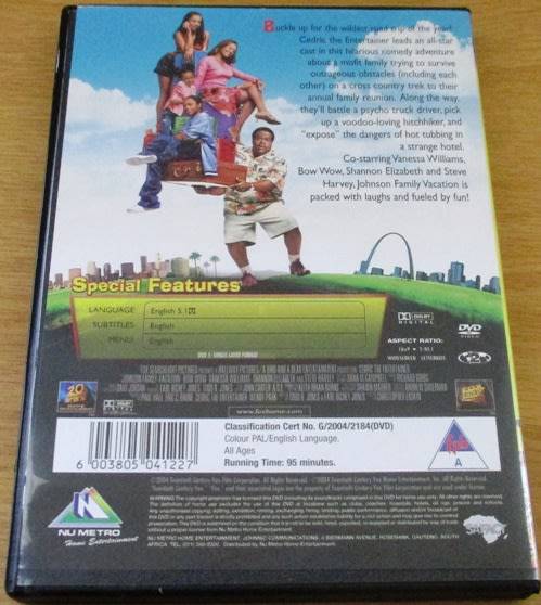 JOHNSON FAMILY VACATION Steve Harley Cedric the Entertainer DVD