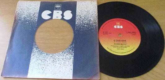 ALISON MOYET Is This Love? 7` single VINYL record
