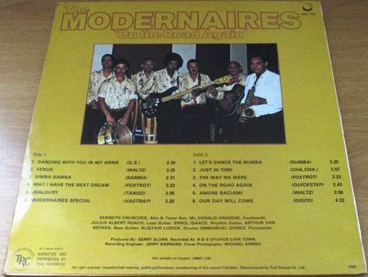 THE MODERNAIRES On the Road Again Self Titled VINYL RECORD  [Shelf CC]