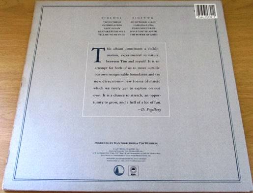DAN FOGELBERG + TIM WEISBERG Twin Sons of Different Mothers VINYL Record