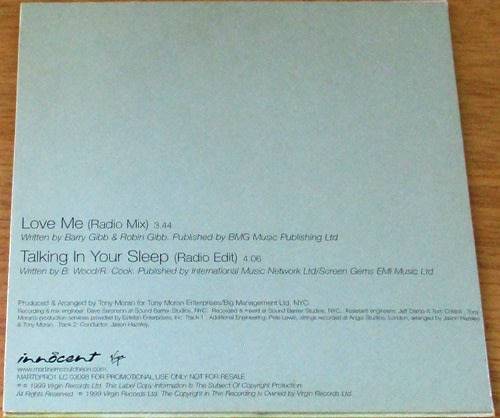 MARTINE McCUTCHEON Love Me / Talking in your Sleep CD [Cardsleeve Box]