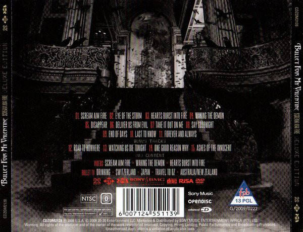 BULLET FOR MY VALENTINE Scream Aim Fire CD+DVD