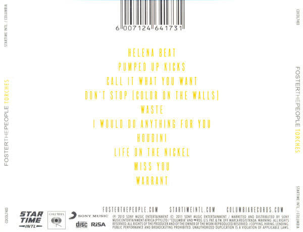 FOSTER THE PEOPLE Torches CD