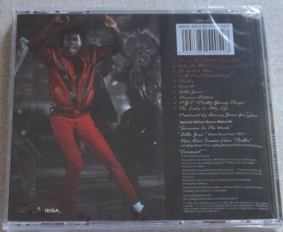 MICHAEL JACKSON Thriller [Special Edition] VG+
