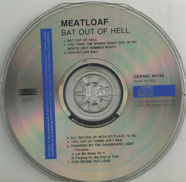 MEAT LOAF Bat Out of Hell South African Issue  [msr]