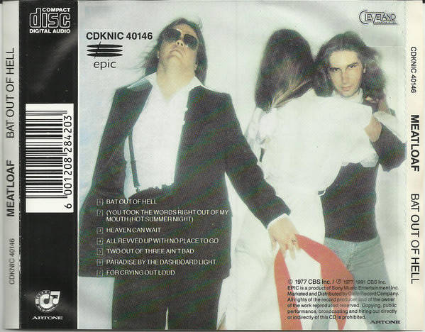 MEAT LOAF Bat Out of Hell South African Issue  [msr]
