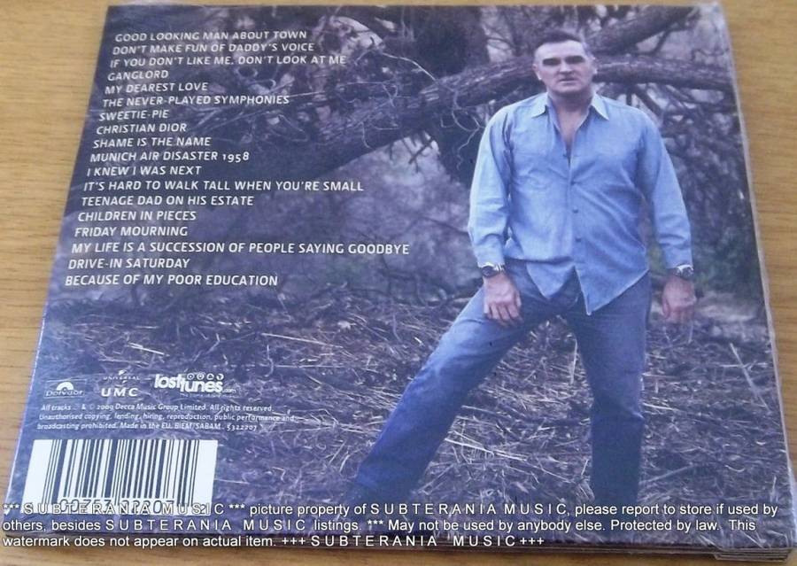 MORRISSEY Swords 2 X CD Limited Edition EUROPE Cat# 5322207