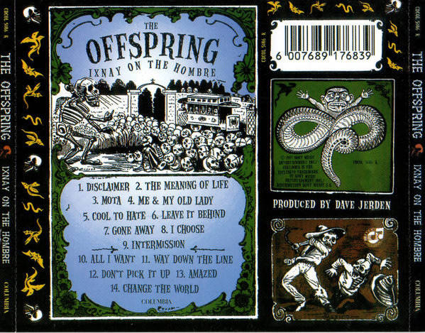 THE OFFSPRING Ixnay On The Hombre SOUTH AFRICA  Cat# CDCOL 5186 K  [EX]