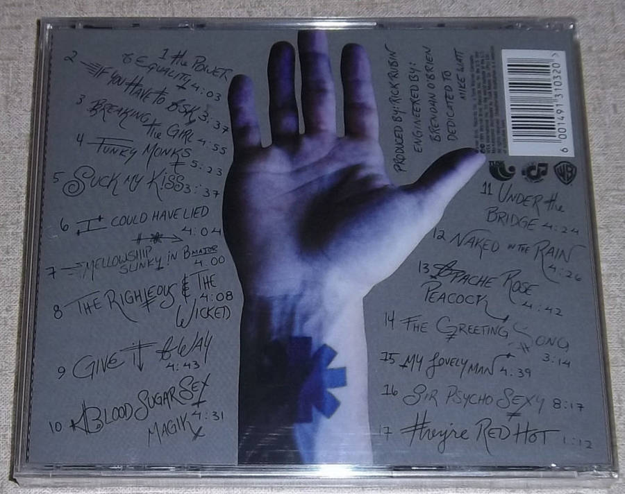RED HOT CHILI PEPPERS Blood Sugar Sex Magik SOUTH AFRICA Cat# WBCD 1804