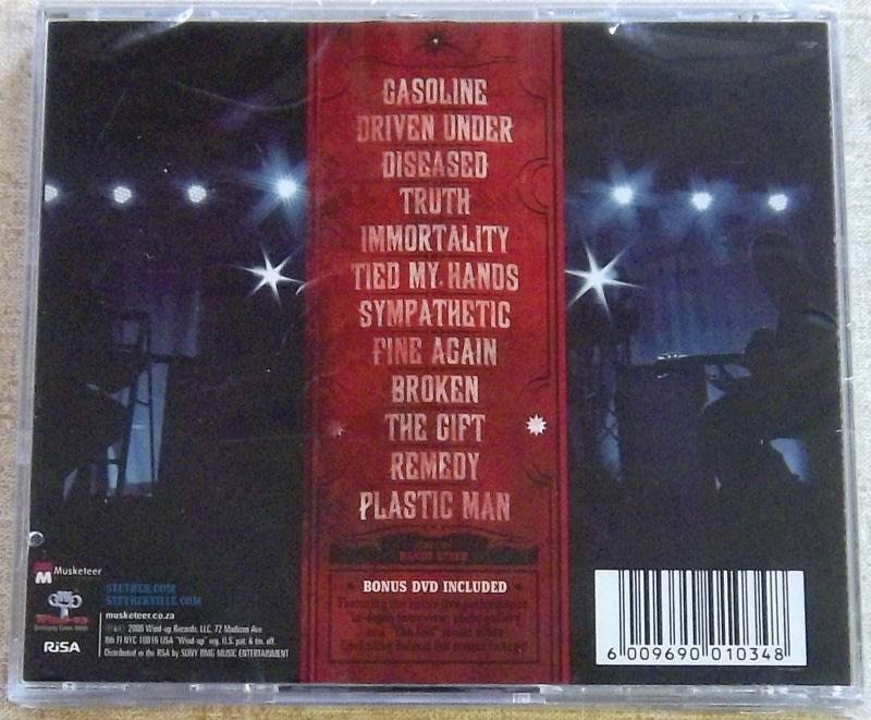 SEETHER One Cold Night CD+DVD SOUTH AFRICA Cat# CDMUS 316