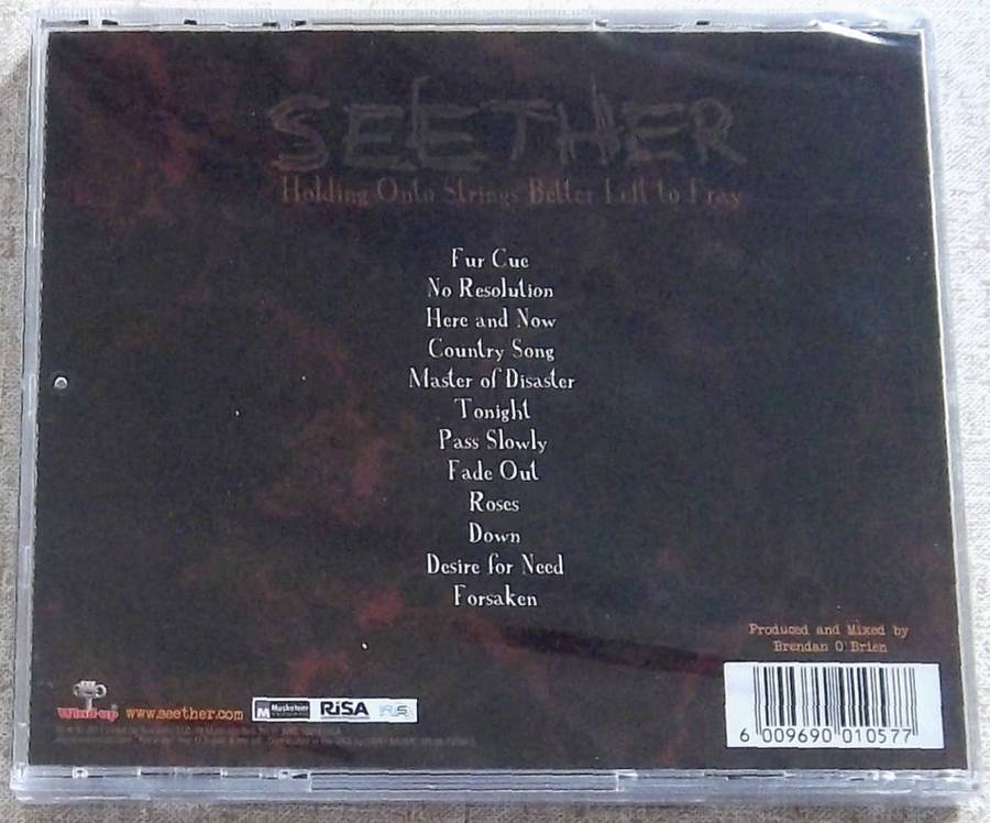 SEETHER Karma and Effect SOUTH AFRICA Cat# CDMUS 312
