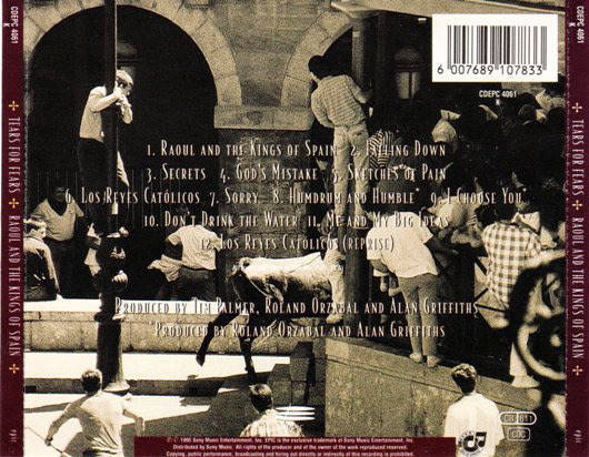 TEARS FOR FEARS Raoul And The Kings Of Spain SOUTH AFRICA CDEPC 4061