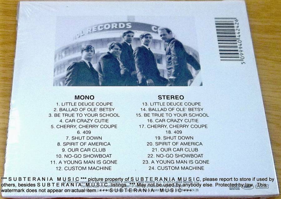 THE BEACH BOYS Little Deuce Coupe HDCD EUROPE Cat#5099940442426 [2012 remaster]