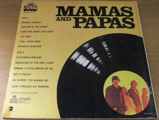 THE MAMAS AND PAPAS VINYL LP Record