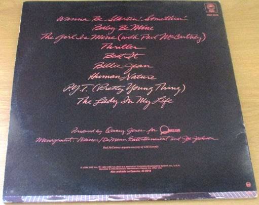 MICHAEL JACKSON Thriller LP VINYL RECORD