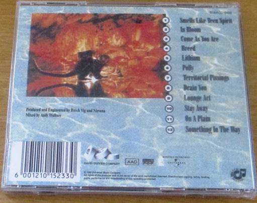 NIRVANA MTV Nevermind [Shelf G x 26]