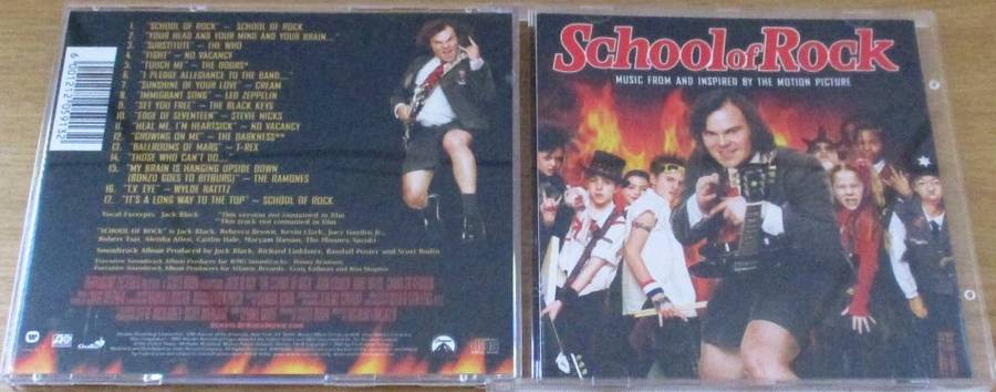SOUNDTRACK: SCHOOL OF ROCK O.S.T. CD [Shelf V Box 6]