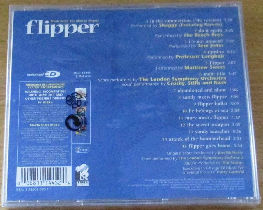 SOUNDTRACK: FLIPPER O.S.T. CD [Shelf V Box 6]