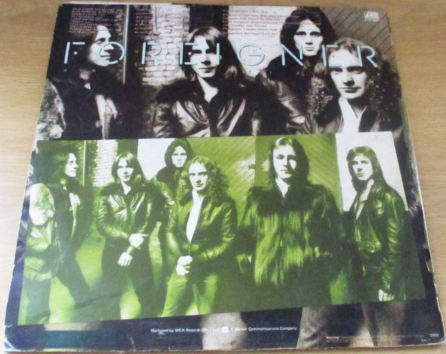 FOREIGNER Double Vision VINYL LP Record